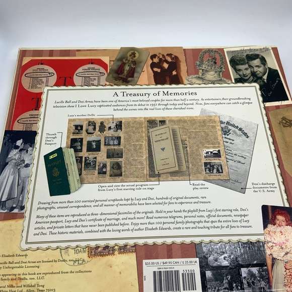 Vintage I Love Lucy Lucy and Desi Real-Life 3D Hardcover Scrapbook and Cover - Picture 5 of 15